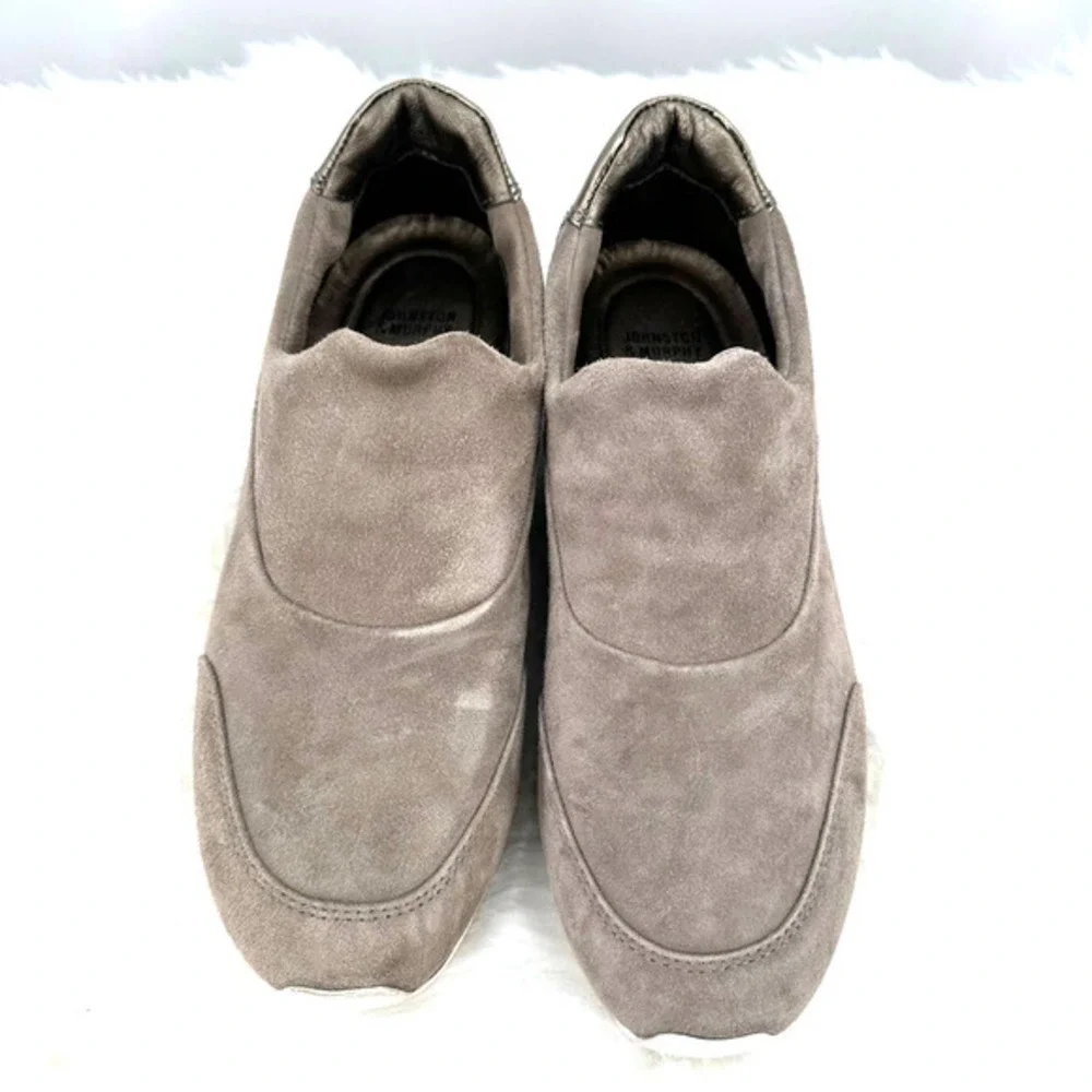 Johnston‎ & Murphy women's size 6.5 78-11613 slip on sneakers no laces taupe
